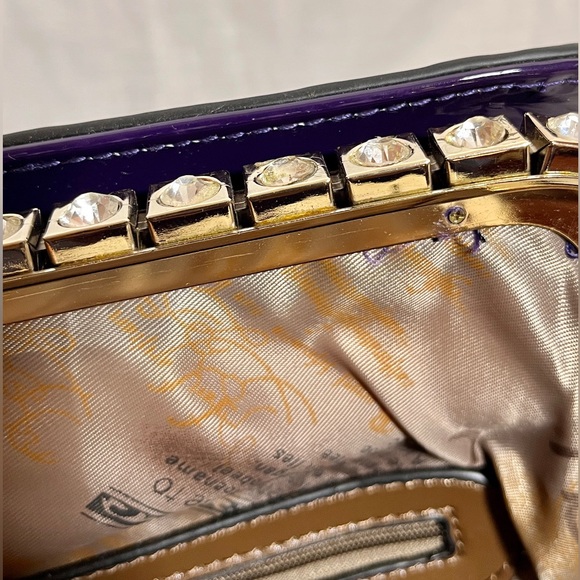 Moda Patent Faux Leather Purse-like Handbag - Deep Purple LDFK2712 - Picture 13 of 15